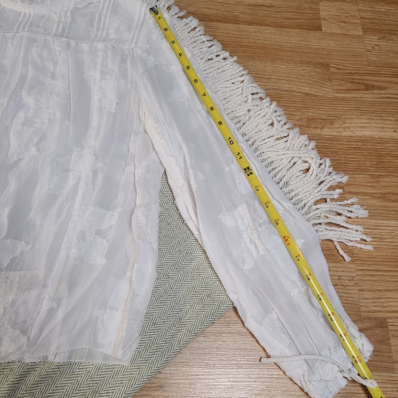 Aritzia Wilfred Women's White Semi-sheer Lourdes Blouse size S - Picture 15 of 16